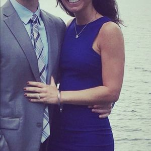 Worn only once blue body con dress